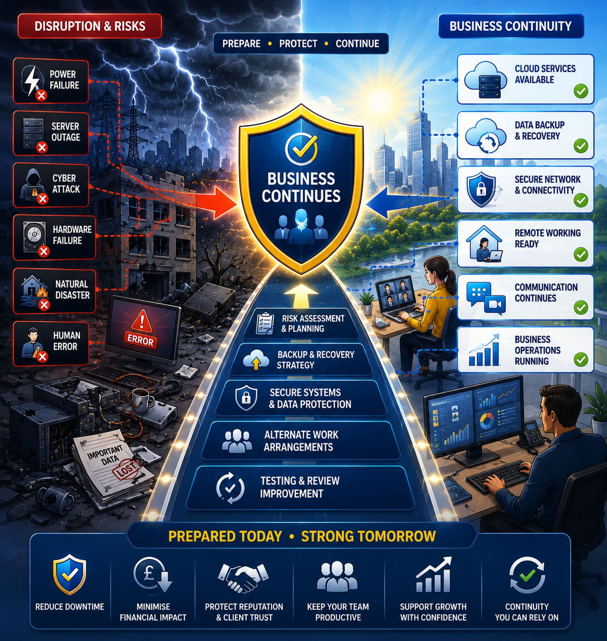 Business continuity planning and IT resilience